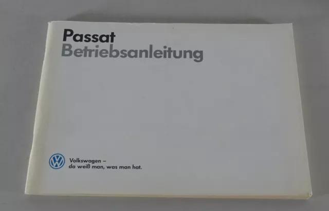 Betriebsanleitung / Handbuch VW Passat B2 Typ 32b Stand 07/1986