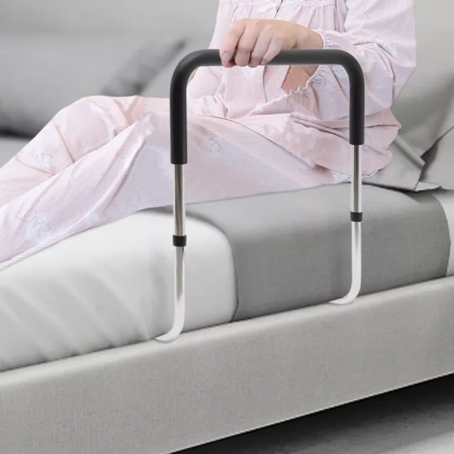 Bed Rail Handles Safety Bed Assist Rail for Elderly Senior Adult Fixing Strap