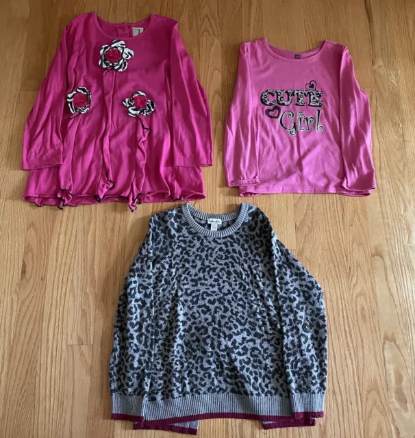 Girls Clothing Lot Of 3 Size 6x Shirts, Rare Editions, Young Hearts, Splendid