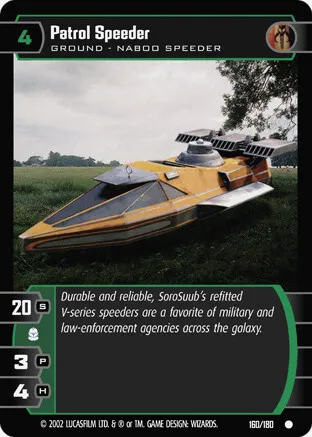 Patrol Speeder - FOIL - Attack of the Clones - Star Wars TCG