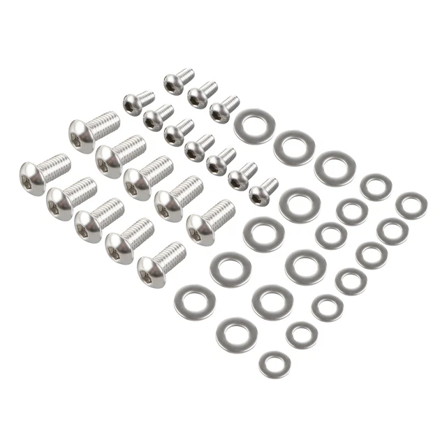 304 Stainless Steel Muffler Pipe Mount Bolts Kit For Yamaha Banshee 350 YFZ350