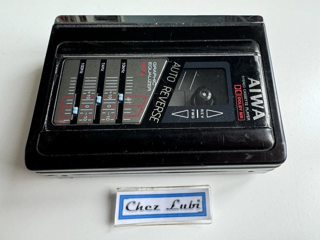 Walkman Aiwa HS-G36 Vintage 1987 - Baladeur Cassette Avec Écouteurs - Fonctionne