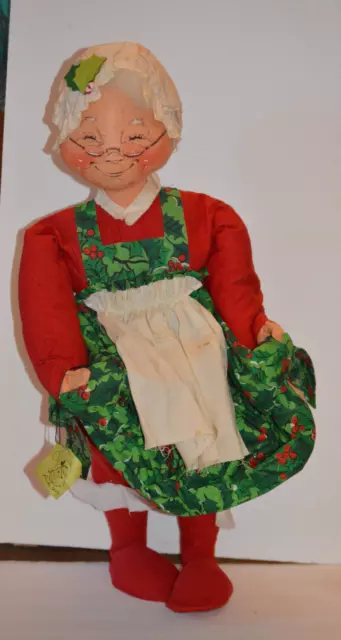 Vintage Annalee Mrs. Claus 30" Tall Large Christmas Mobilitee Doll 1966 Poseable