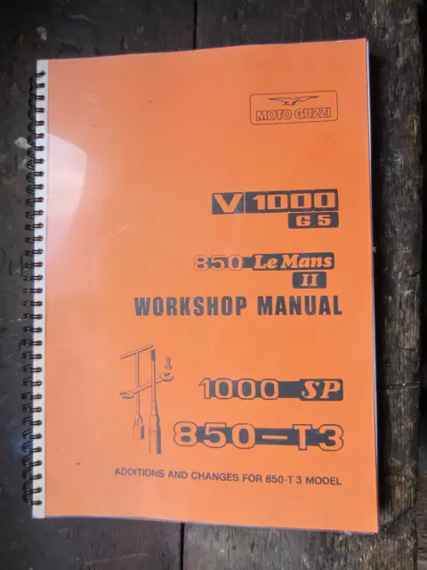 genuine workshop manual moto guzzi