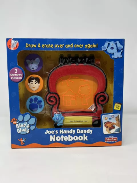 Blues Clues Joe's Handy Dandy Notebook 2002 Magic Screen 6" x 7" Brand New Rare