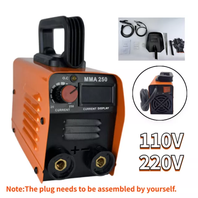 Inverter Mini Automatic DC Portable IGBT New MMA250 Arc Electric Welding Machine