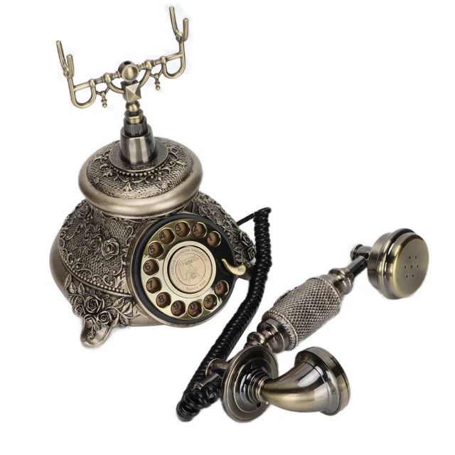 Vintage Telephone Retro Landline Telephones For Home Hotel Office Dec SD3