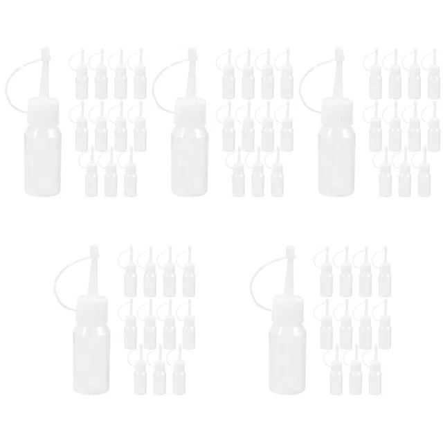 60 pcs PE Pointed Mouth acrylic painting dispensers Hair Coloring Bottles
