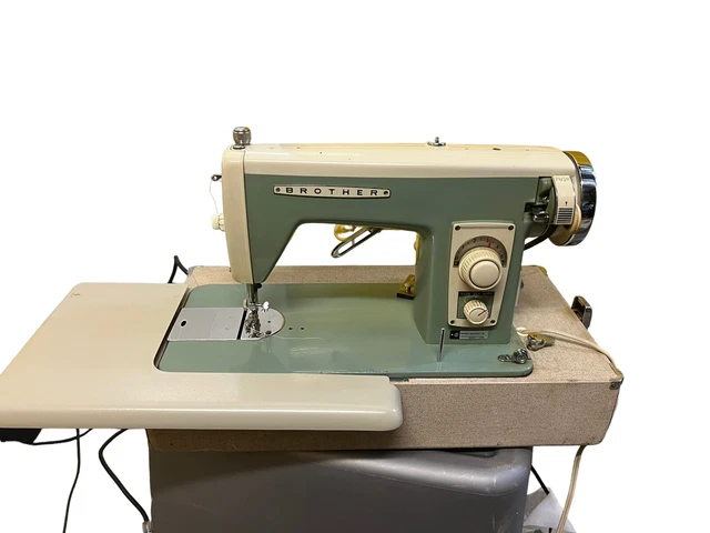 Vintage Brother Ja-1 Sewing Machine Tested With Case Included