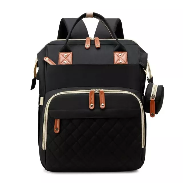 Multi-Function Foldable Diaper Bag Bed Portable Bassinet Crib Backpack Travel