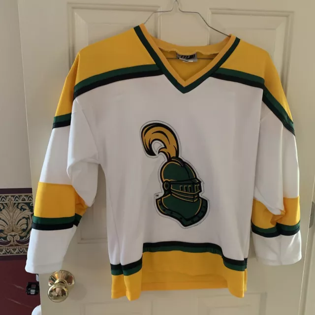 USED BLACK FLORIDIA SEALS HOCKEY JERSEY SIZE 58 SPHL WITH FIGHT STRAP