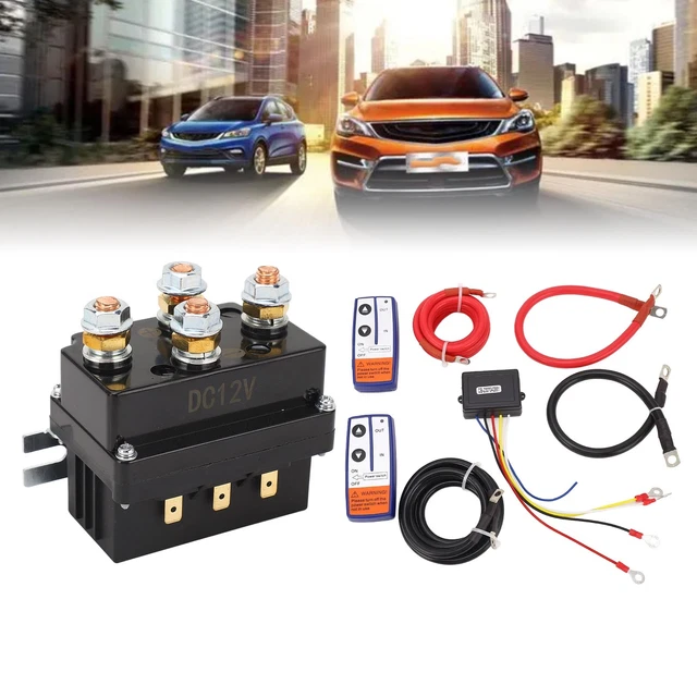 Relè verricello elettrico 12 V 250 A SUV ATV collegamento relè veicolo fuoristrada