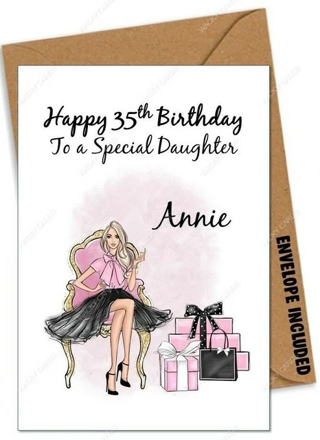 Wacky Cards Personalised 21st Birthday Card – For Daughter, Niece, Granddaughter, Sister