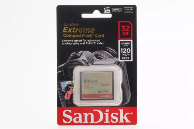San Disk Extreme 32gb Compactflash Card 120mb/S (1714837372)