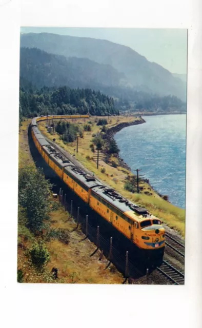 Circa 1950 Union Pacific Railroad postcard, City of Portland Streamliner