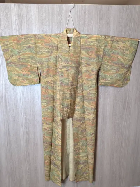 Japonais Kyoto vintage Kimono yukata Hauteur61.02inch coloré unsex utilisé