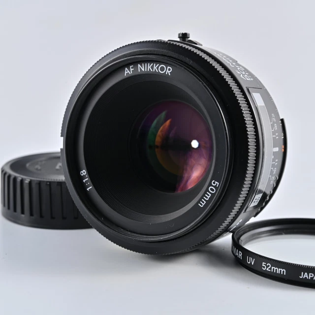 Nikon Nikkor AF 50mm f/1.8 Standard Prime Lens with UV Filter For F Mount DSLR