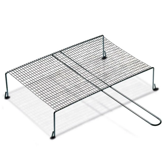Griglia Per Barbecue 56x40cm Con Manici Fissi - In Acciaio Per Camino, Arrosto Carne E Verdure - Foto 7