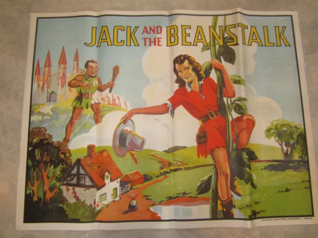 Original Old Vintage 1930's - JACK and the BEANSTALK- THEATRE Show POSTER