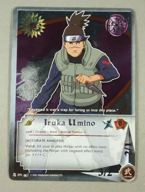 Kakashi Hatake & Iruka Umino - N-C012 - Rare - Unlimited Edition - Naruto  CCG Singles » Quest for Power - Goat Card Shop