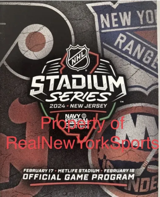 2024 Stadium Series Program Devils Flyers Rangers Islanders Read Ad