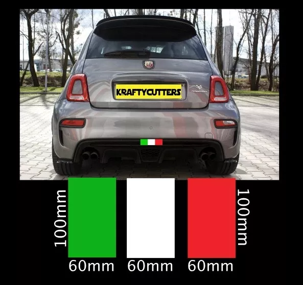 Italian Flag Colour Stickers Alfa Fiat Abarth Ducati Vespa Stripes Speciale 595