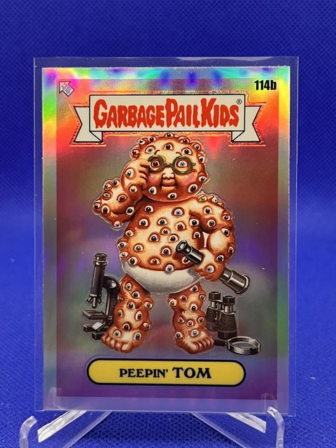 2020 Topps Chrome Garbage Pail Kids #114b PEEPIN' TOM REFRACTOR Series 3 GPK