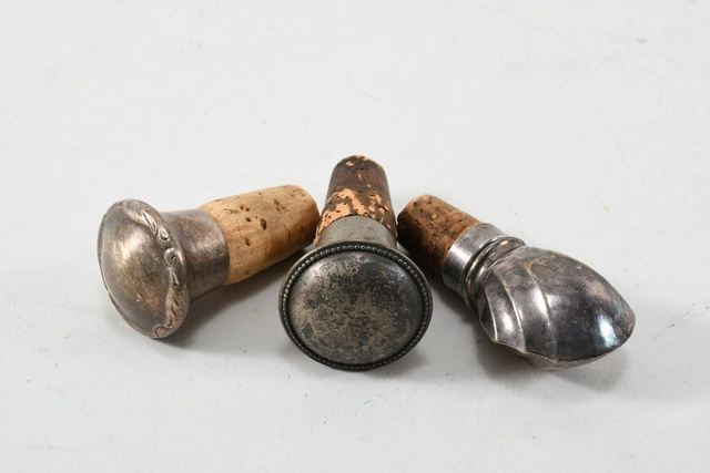 B36G27- 3x WMF Zierkorken versilbert
