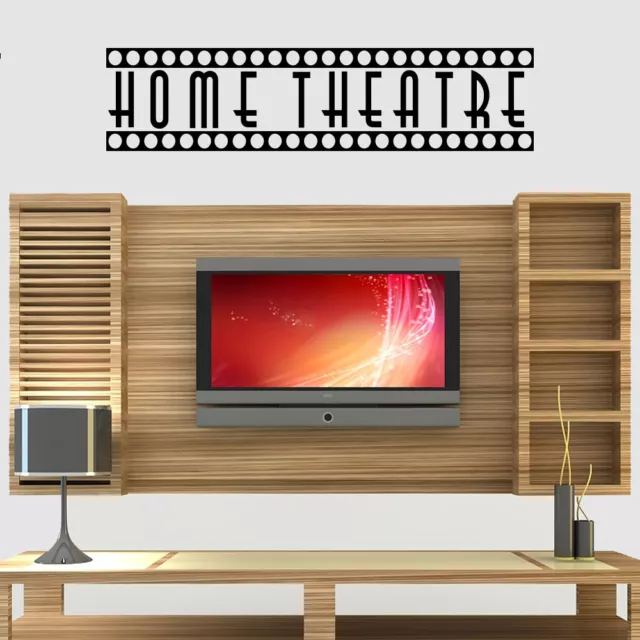 Home Theatre Film Cinema Quote Wall Art Stickers Decals Vinyl Home Decor