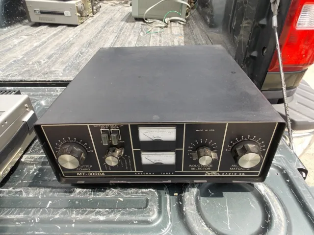 estate item, untested DENTRON ANTENNA TUNER with operating manual for HAM RADIO