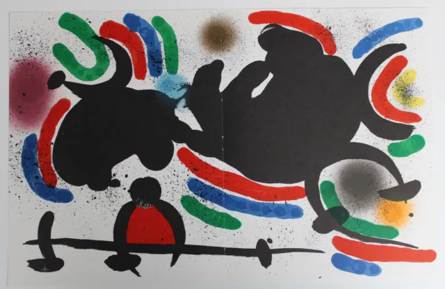 Joan Miró, Original-Farblithographie Nr. IV,  Farbfrisch, nie gerahmt, sehr gut