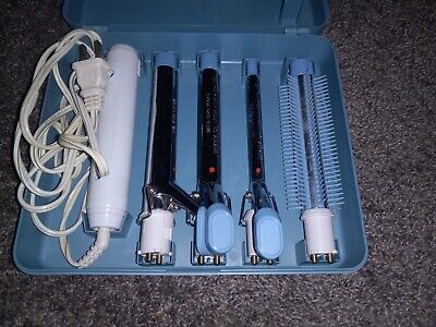 VINTAGE SEARS ROEBUCK CO. CURLING IRON SET IN CASE-#2536 Complete