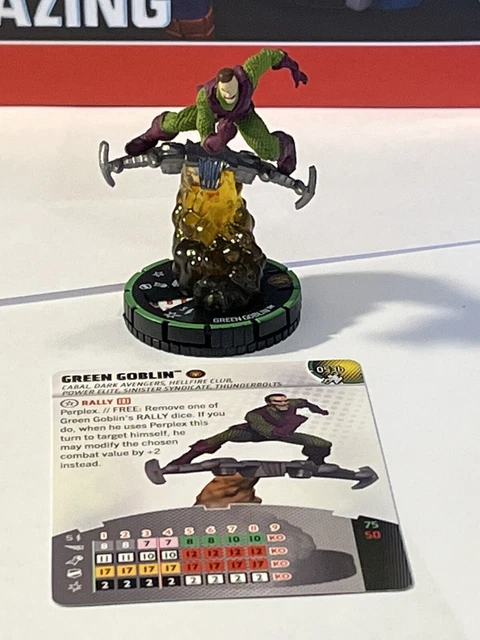 Marvel Heroclix GREEN GOBLIN #053b Spider-Man Beyond Amazing super rare PRIME