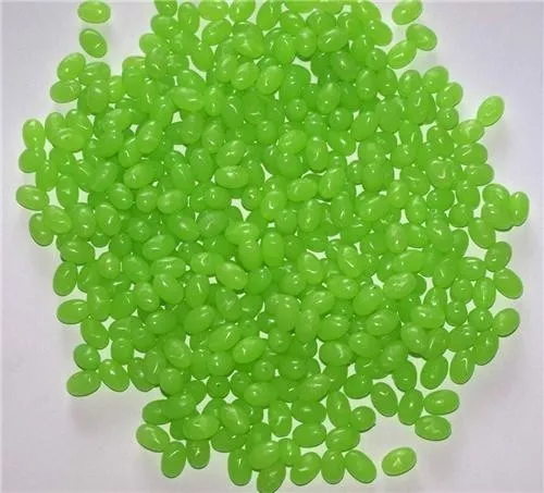 300 x Fishing Lumo Soft Glow Beads Green Oval Size 7X10mm Fishing Tackle Special