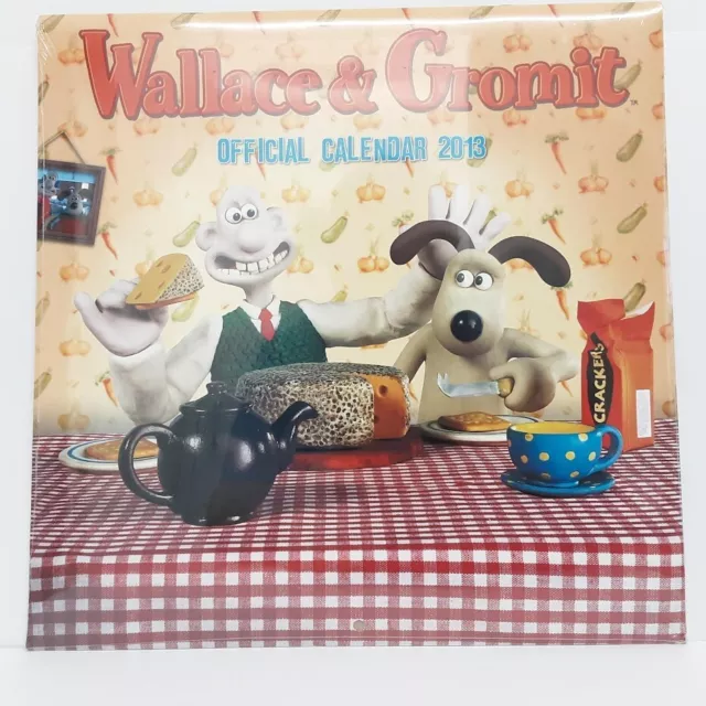 Wallace and Gromit Official Square Wall Hanging Calendar - New & Sealed - 2013