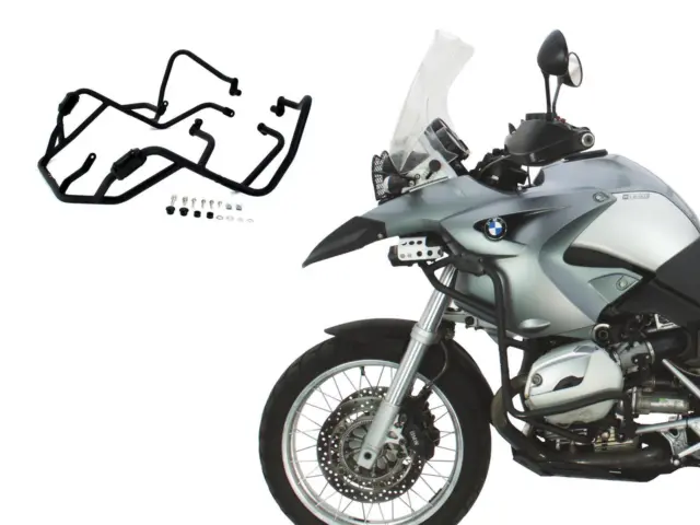 Sturzbügel Aluminium für BMW R 1200 GS Bj. 2003-2007 matt schwarz