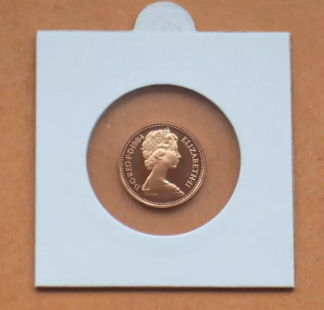 1984 Proof Half Pence Coin From A Royal Mint Proof Set. Scarce Date.