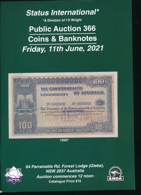 AUSTRALIA: 2021 Coin & Banknote Public Auction catalogue,  $2 million+ estimates
