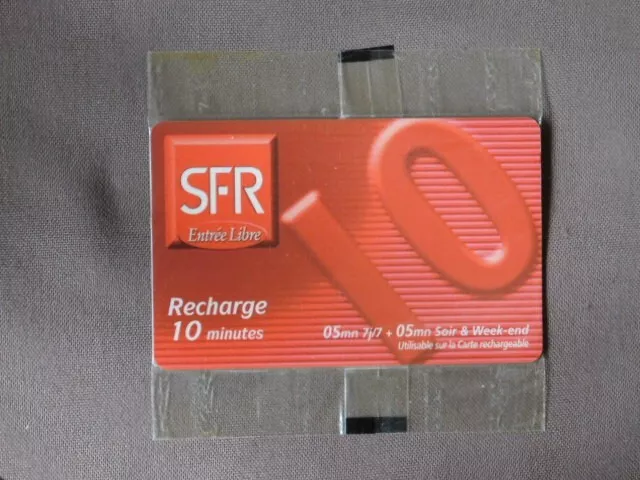 Prepaid kaart MINT SEALED Frankrijk - SFR 10 Minutes