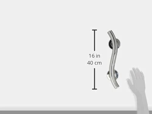 Nrs Healthcare Spa Stainless Steel Curved Grab Rail Smooth Edges Easily Fixed 4
