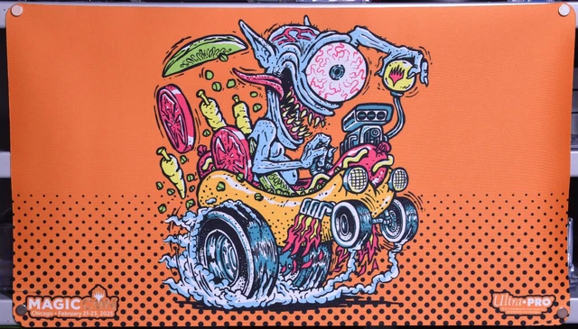 MAGIC MTG MAGICCON Chicago Exclusive Playmat FBLTHP Hotrod $50.39
