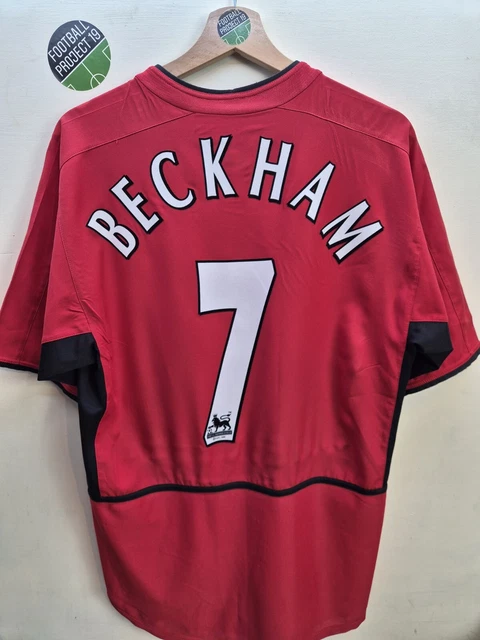 MANCHESTER UNITED NIKE Home Football Shirt 02/03 Season, Size 