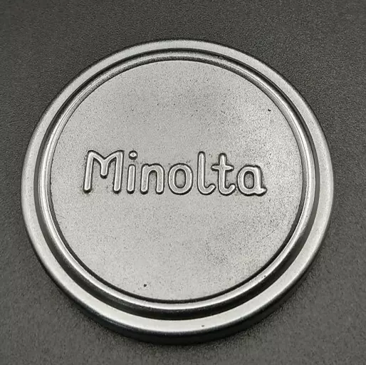 [Exc+5] Tapa de lente frontal Minolta de 42 mm de metal de JAPÓN