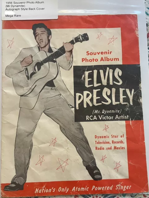 Original Elvis Presley 1956 Rca Victor Mr. Dynamite Souvenir Photo Album Program