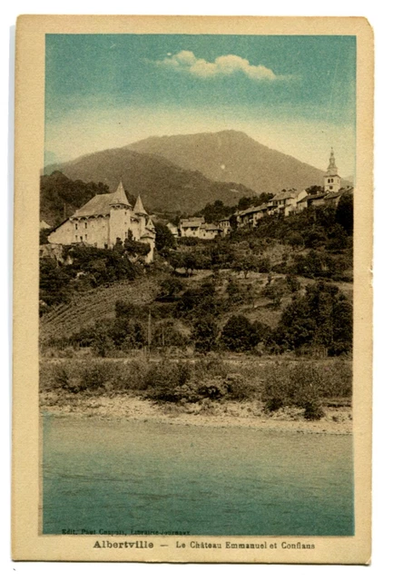 CPA 73 Savoie Albertville Le Château Emmanuel et Conflans