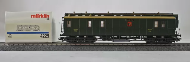 Märklin 4229 Schnellzug-Postwagen der K.W.P. aus Sammlung mit OVP