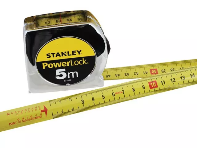 Stanley Tools - Ruban de lecteur supérieur PowerLock®, 5 m (largeur 19 mm) 3