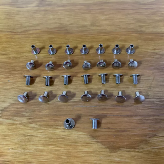 30 Fender Rivets Authentic Fits Schwinn Stingray Krate & Others Vintage Nos 30 Fender Rivets Authentic Fits Schwinn Stingray Krate & Others Vintage Nos