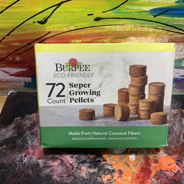 Burpee 72 Count Super Growing Pellets Greenhouse Planting Kit Eco Friendly