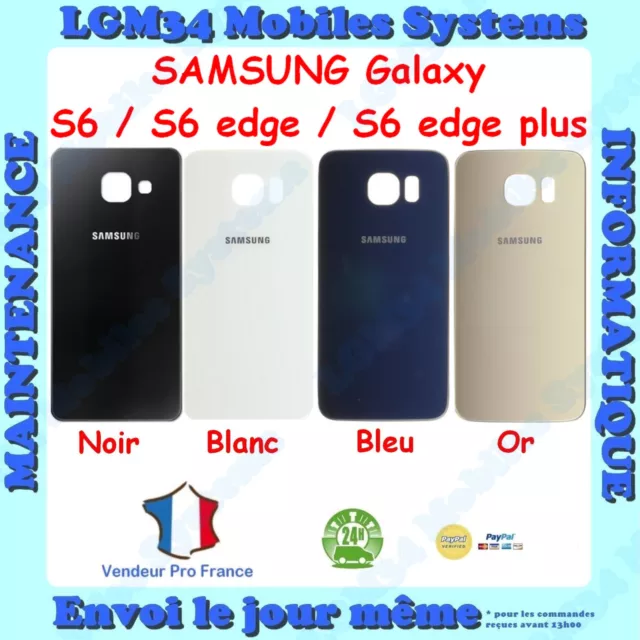 Vitre Arriere Samsung Galaxy S6 / S6 Edge / S6 Edge Plus G920 G925 928 + Adhesif